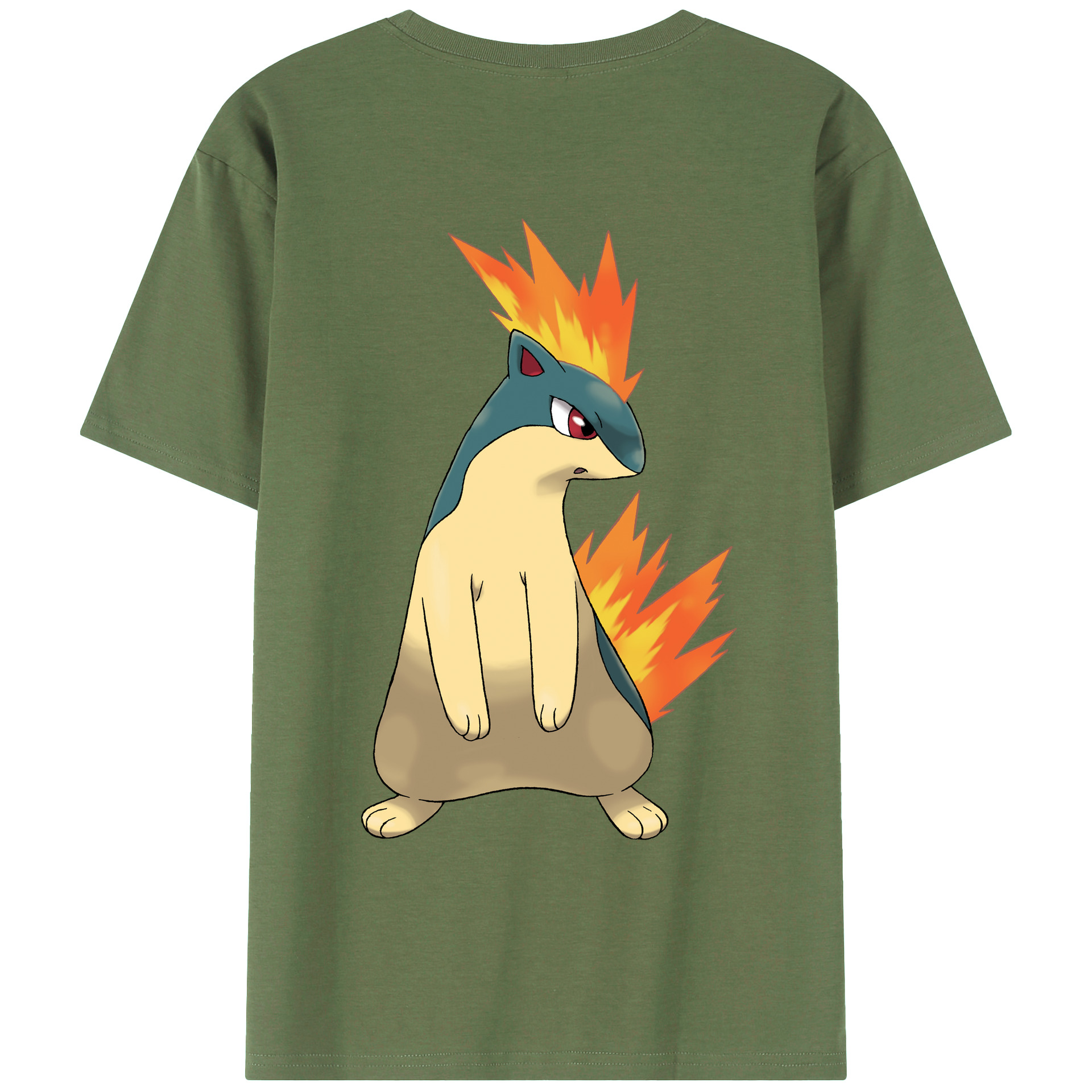 （画像用） ポケットモンスター Pokémon 綿100％ メンズ半袖Tシャツ（バックプリント） 通気性